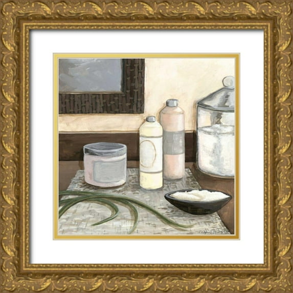 Meagher, Megan 20x20 Gold Ornate Wood Framed with Double Matting Museum Art Print Titled - Spa Retreat I
