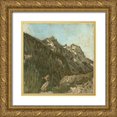 thumbnail image 1 of Meagher, Megan 20x20 Gold Ornate Wood Framed with Double Matting Museum Art Print Titled - Western View VII, 1 of 4