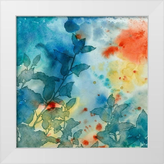 Meagher, Megan 20x20 White Modern Wood Framed Museum Art Print Titled - Color Play I