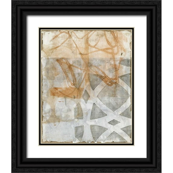 Meagher, Megan 20x24 Black Ornate Wood Framed with Double Matting Museum Art Print Titled - Delicate Lines II