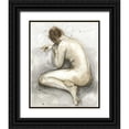 thumbnail image 1 of Meagher, Megan 20x24 Black Ornate Wood Framed with Double Matting Museum Art Print Titled - Figure in Watercolor II, 1 of 4