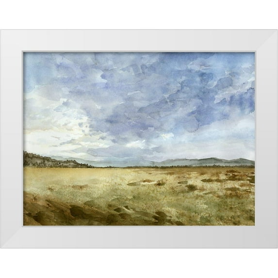 Meagher, Megan 24x19 White Modern Wood Framed Museum Art Print Titled - Montana Horizon II