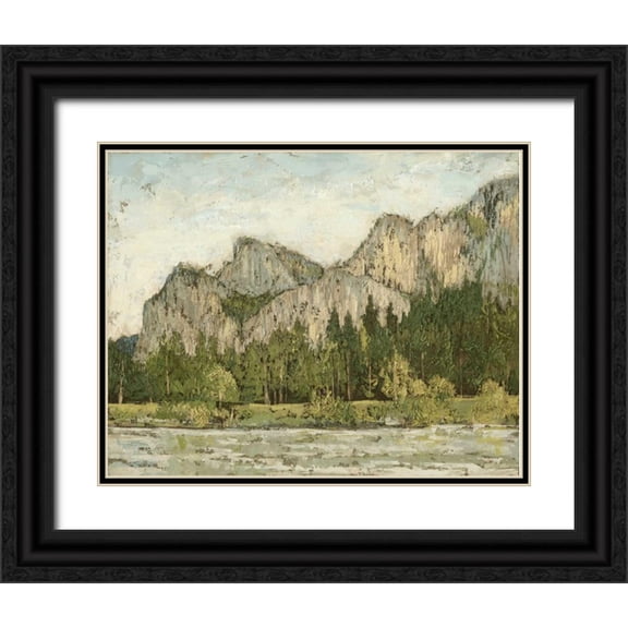 Meagher, Megan 24x20 Black Ornate Wood Framed with Double Matting Museum Art Print Titled - Western Landscape I