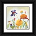 thumbnail image 1 of Meagher, Megan 26x26 Black Ornate Wood Framed with Double Matting Museum Art Print Titled - Chelsea Floral II, 1 of 4