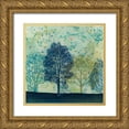 thumbnail image 1 of Meagher, Megan 26x26 Gold Ornate Wood Framed with Double Matting Museum Art Print Titled - Speckled Forest I, 1 of 4