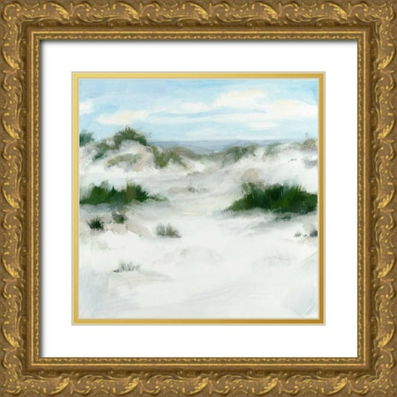 Meagher, Megan 26x26 Gold Ornate Wood Framed with Double Matting Museum Art Print Titled - White Sands II