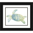 thumbnail image 1 of Meagher, Megan 32x26 Black Ornate Wood Framed with Double Matting Museum Art Print Titled - Tranquil Sea Turtle II, 1 of 4