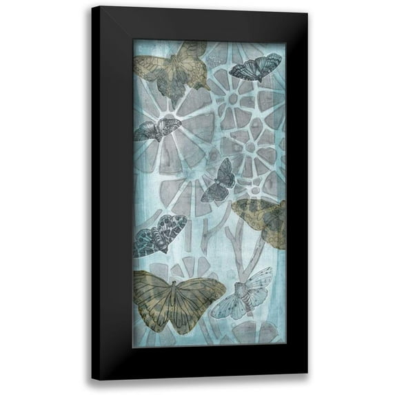 Meagher, Megan 9x14 Black Modern Framed Museum Art Print Titled - Wings and Petals I
