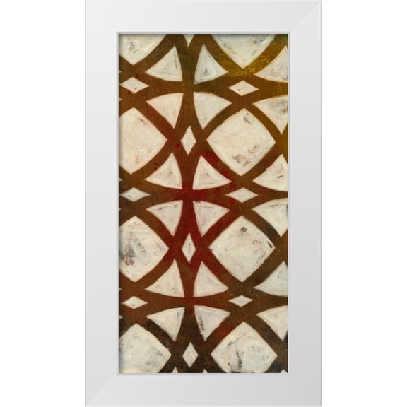 Meagher, Megan 9x14 White Modern Wood Framed Museum Art Print Titled - Circle Overlay II