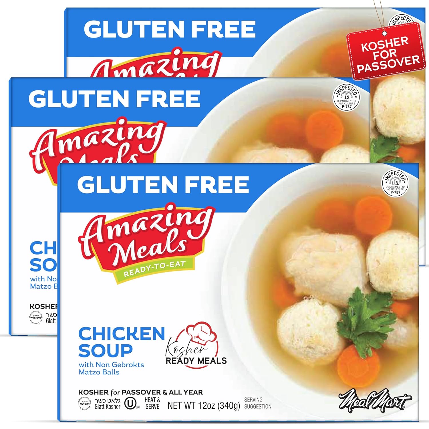 Meal Mart Amazing Meals Kosher for Passover Chicken Soup with Non