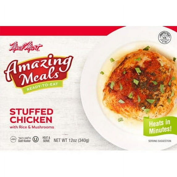 Meal Mart Amazing Meals Stuffed Chicken with Rice & Mushrooms 12 oz (pack of 12)