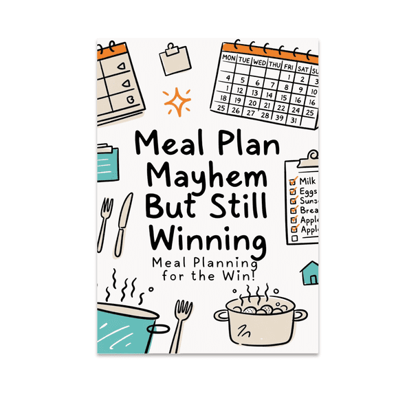 Meal Plan Mayhem But Still Winning - Meal Planning Enthusiast - 13x19 Poster Print