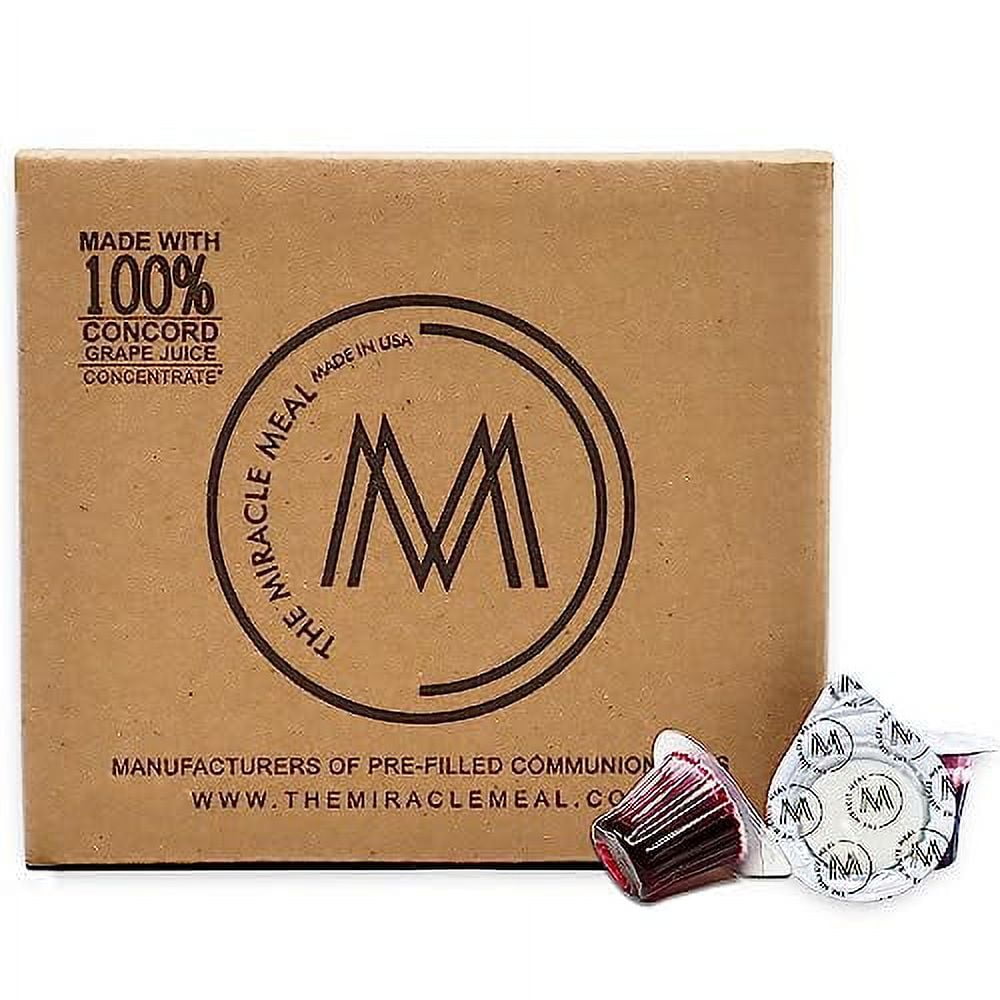 Meal PreFilled Communion Cups And Wafer Set Box Of 100 With 100