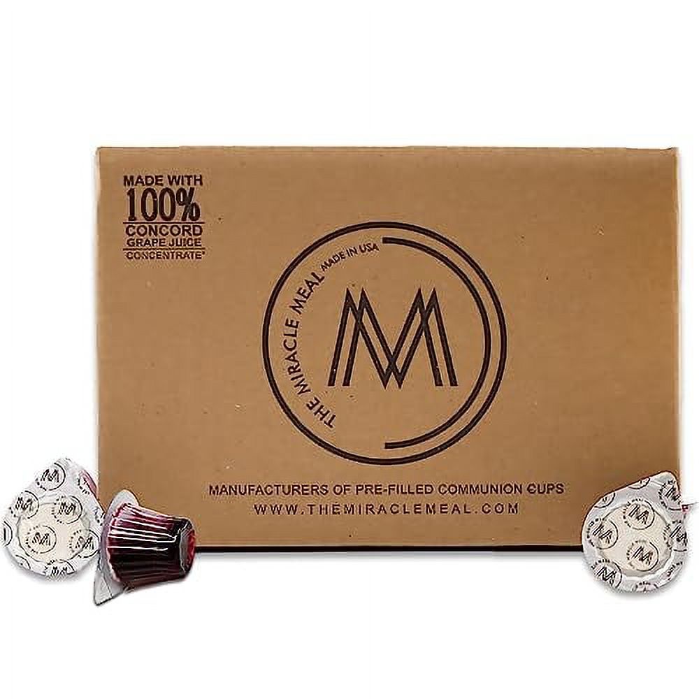 Meal PreFilled Communion Cups & Wafer Set Box Of 250 With 100