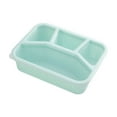 thumbnail image 1 of Meal Prep Container, 4 Compartment To Go Containers Reusable BPA-Free Microwave Safe Food Storage Bento Box with Lids(Green), 1 of 6