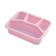 thumbnail image 1 of Meal Prep Container, 4 Compartment To Go Containers Reusable BPA-Free Microwave Safe Food Storage Bento Box with Lids(Pink), 1 of 6