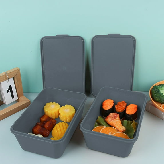 Meal Prep Container, Simples Portable Lunch Box Lunch Box Food Storage Container With Lid Leakproof Food Preparation Container For Storage Home Office, 3 Compartment