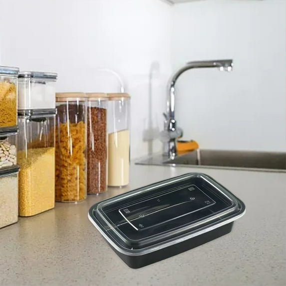 Meal Prep Containers - 20 Pack Large Food Storage Boxes with Lids Thick Microwave Disposable & Reusable Lunch Solutions Food Grade Freezer and Dishwasher Friendly