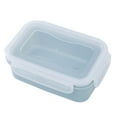 thumbnail image 1 of Meal Prep Containers,Bento Box for Dining Out Rectangular &Thick Food Storage Containers with Lids,Reusable Plastic,Stackable Bento Box,Microwave/Freezer/Dishwasher Safe,BPA Free(Blue,5.5x3.7x1.57"), 1 of 9