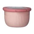 thumbnail image 1 of Meal Prep Containers with Lids,Durable Plastic Mixing Bowls Food Container Bowl with Lids,Stackable Reusable Airtight Salad Bowl for Kitchen Portion Control,Outdoor Picnic,1/4Pcs(Pink,5x3.7"), 1 of 7