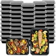 Meal Prep Containers with Airtight Lids, BPA Free, Reusable Plastic