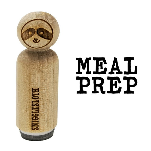 Meal Prep Fun Text Rubber Stamp for Scrapbooking Crafting Stamping - Medium 1 Inch