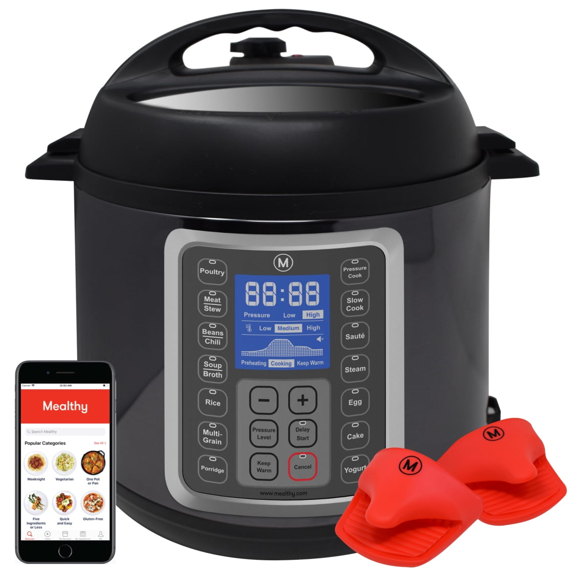 CozyHom 2.5QT Dual Pot Slow Cooker Electric Food Warmer With Adjustable  Temp Stainless Steel Removable Pots Lid Rests Crock Pot