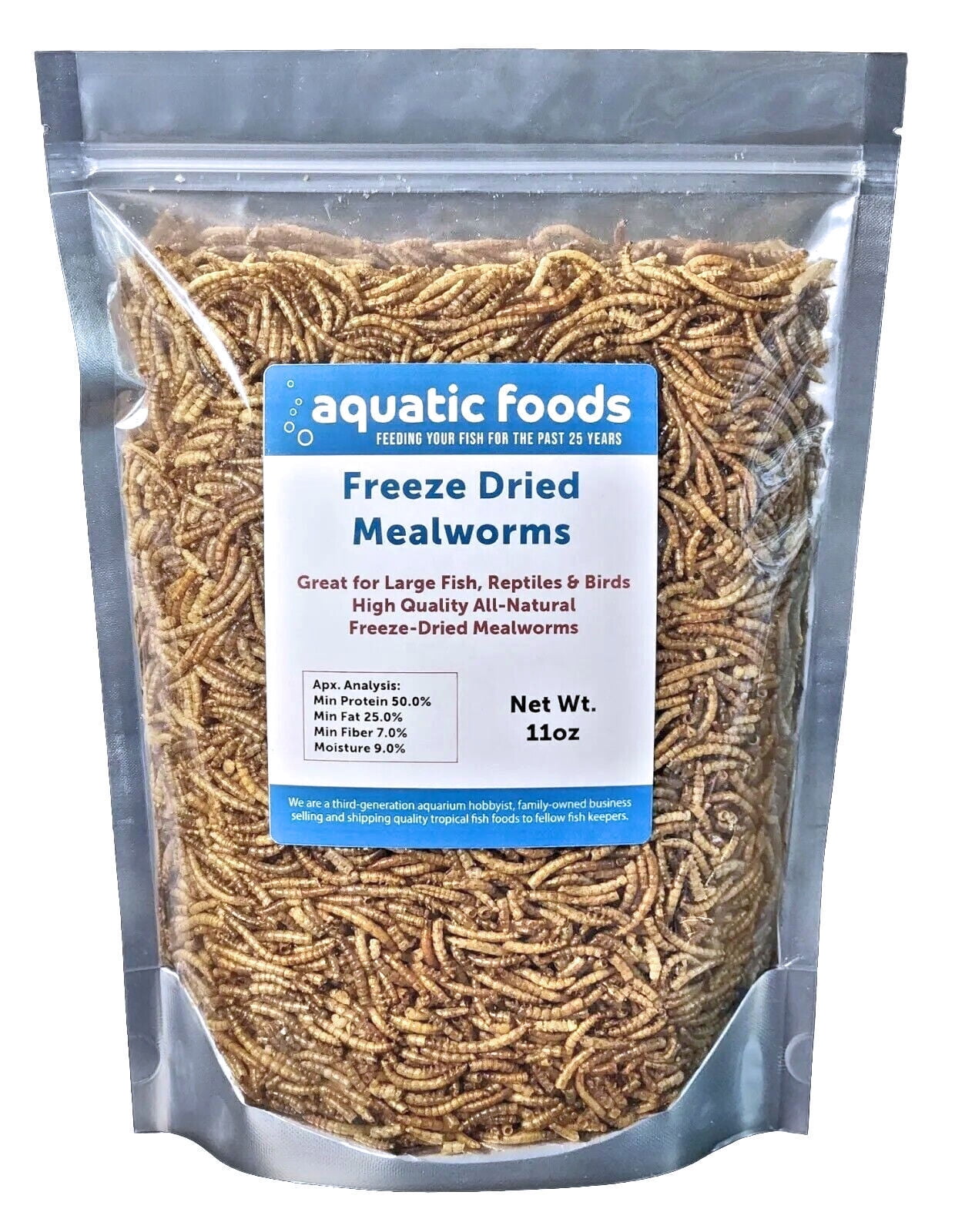 Mealworms Freeze Dried Mealworms for Large Tropical Fish, Koi Fish