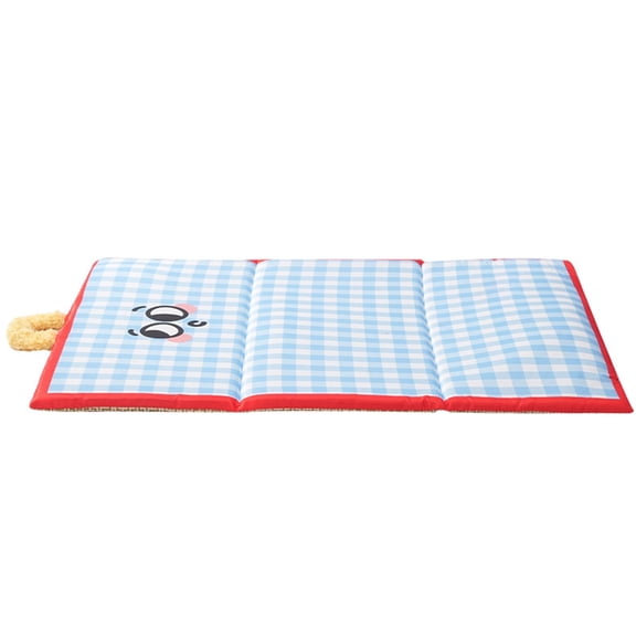 Meamaz 3828 inch Dog Self-Cooling Mat - Double-Sided (Cool Tech Fabric & Cool Mat), Non-Slip Waterproof, Foldable with Handle for Dogs, Cats & Humans