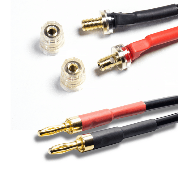 Meamaz 4.26FT Male-to-Female Connectors Banana Plugs Speaker Wire, OFC 12 Gauge Wire 100% Copper Audio Cable,1 Pack