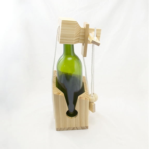 Meamaz Bottle Puzzle, A Thrilling 3D Wooden Adventure, Challenging Games for Adults, Doubling as Functional Bottle Storage, Perfect Fun & Thoughtful Gifts for Bottle Lovers