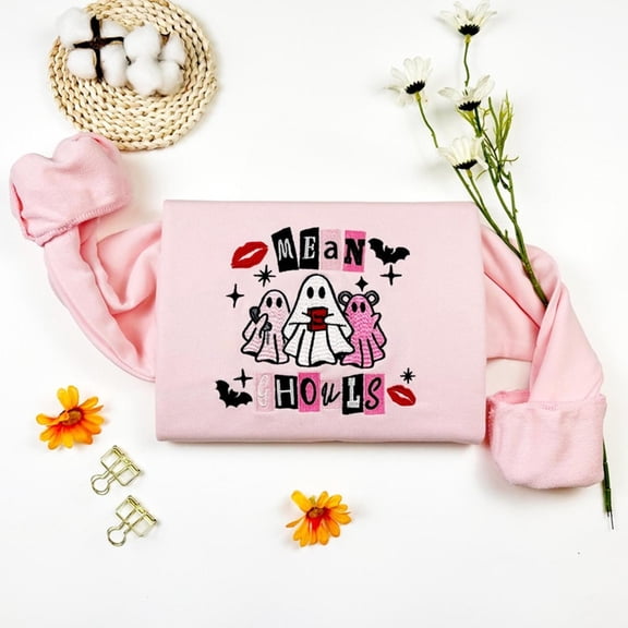 Mean Ghouls Embroidered Sweatshirt