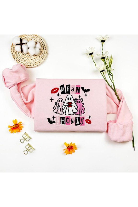 Mean Ghouls Embroidered Sweatshirt