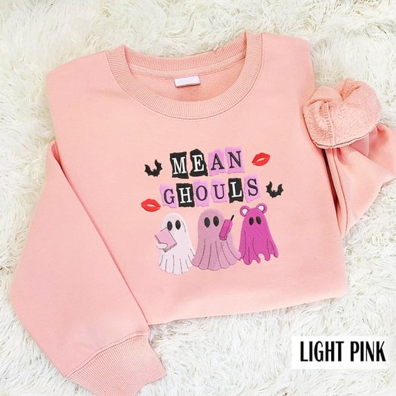 Mean Ghouls Halloween Embroidered Sweatshirt