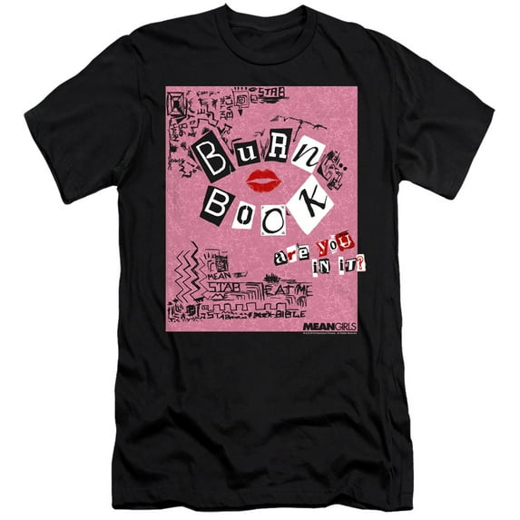 Mean Girls - Burn Book - Premium Slim Fit Short Sleeve Shirt - Small
