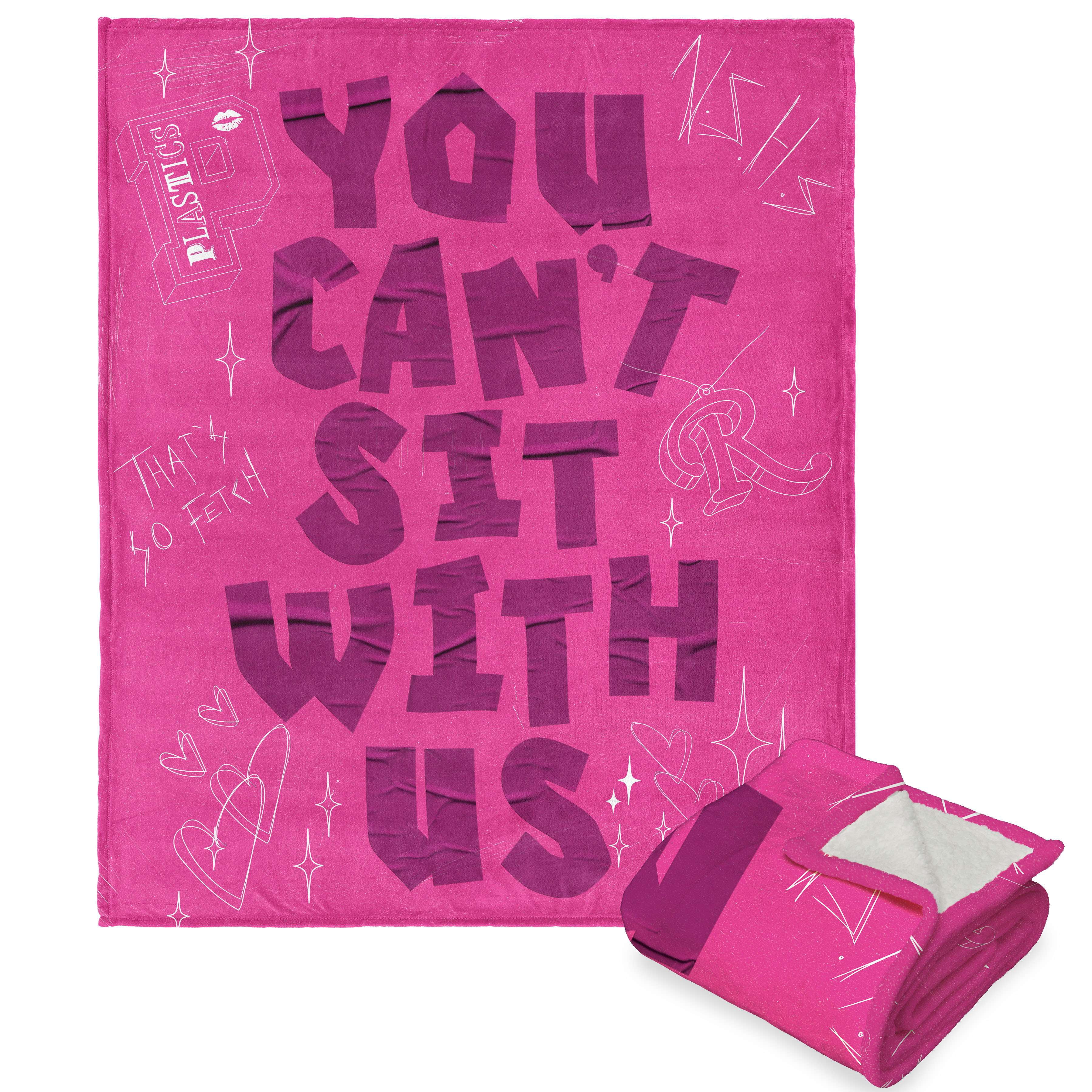 Mean Girls Burn Book Sherpa Throw Blanket 50x60 - Officially Licensed Silk Touch