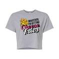 thumbnail image 1 of Mean Girls - Cheese Fries - Juniors Cropped Cotton Blend T-Shirt, 1 of 5