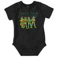 thumbnail image 1 of TMNT Jolly Christmas Lights Cartoon Baby Romper Boys or Girls, 1 of 6