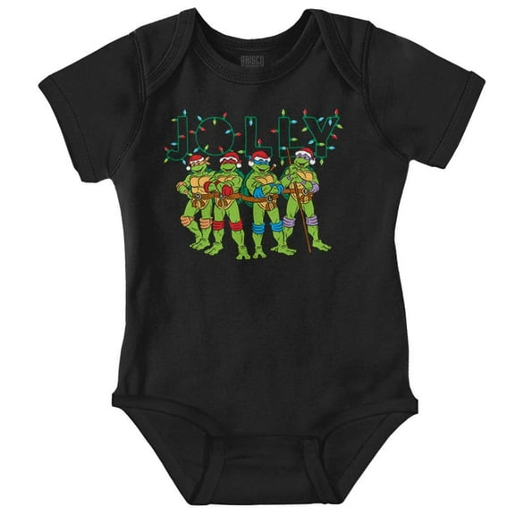 TMNT Jolly Christmas Lights Cartoon Baby Romper Boys or Girls