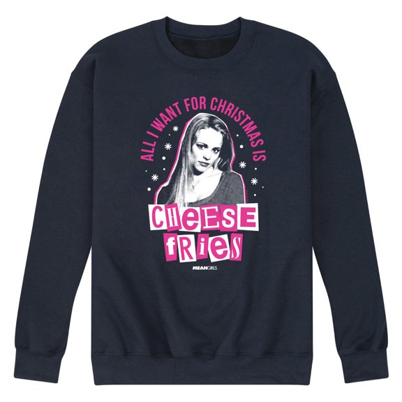 Mean Girls - Christmas Cheese Fries - Men's Crew Neck Fleece Pullover