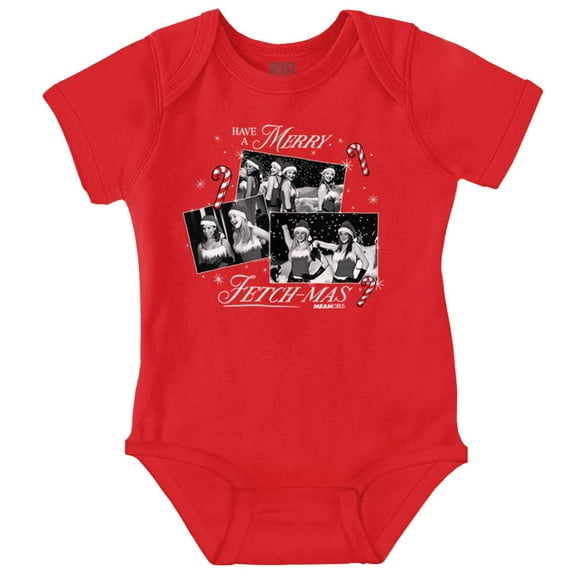 Mean Girls Have A Merry Fetch Xmas Bodysuit Jumper Girls Infant Baby Brisco Brands NB