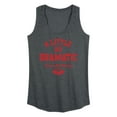 thumbnail image 1 of Mean Girls - Little Bit Dramatic Around Holidays - Women's Racerback Tank Top, 1 of 4