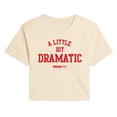 thumbnail image 1 of Mean Girls - Little Bit Dramatic - Juniors Cropped Graphic T-Shirt, 1 of 3