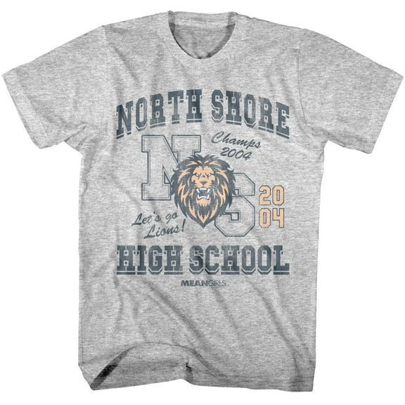 Mean Girls North Shore High School 04 Men's T Shirt (GrayHeather, AdultL)