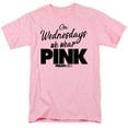 thumbnail image 1 of Mean Girls Pink Adult 18/1 T-Shirt Pink, 1 of 1