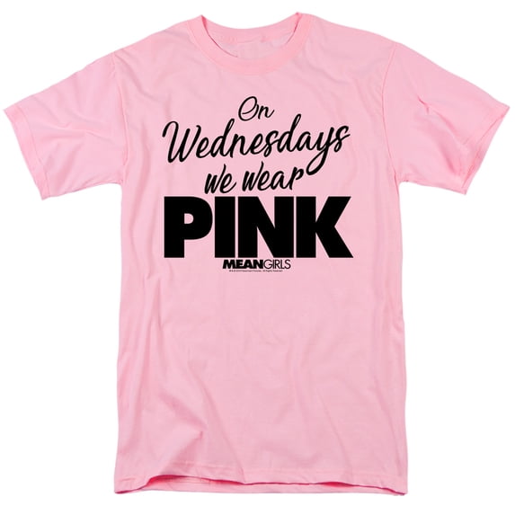 Mean Girls Pink Adult 18/1 T-Shirt Pink