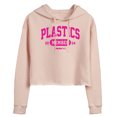 thumbnail image 1 of Mean Girls - Plastics Member - Juniors Cropped Pullover Hoodie, 1 of 5