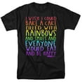 thumbnail image 1 of Mean Girls Rainbows And Cake Adult 18/1 T-Shirt Black, 1 of 1