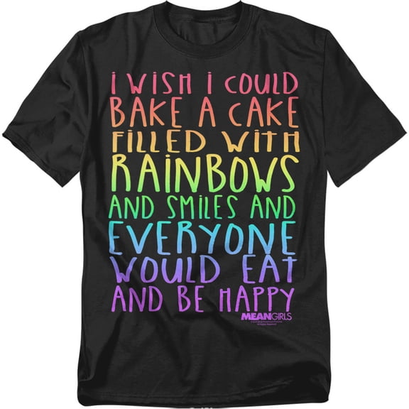 Mean Girls T-Shirt Rainbows And Cake Unisex Graphic Tee For Men & Women