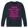 thumbnail image 1 of Mean Girls - Rules Of Feminism Graphic Fleece Sweatshirt, 1 of 5